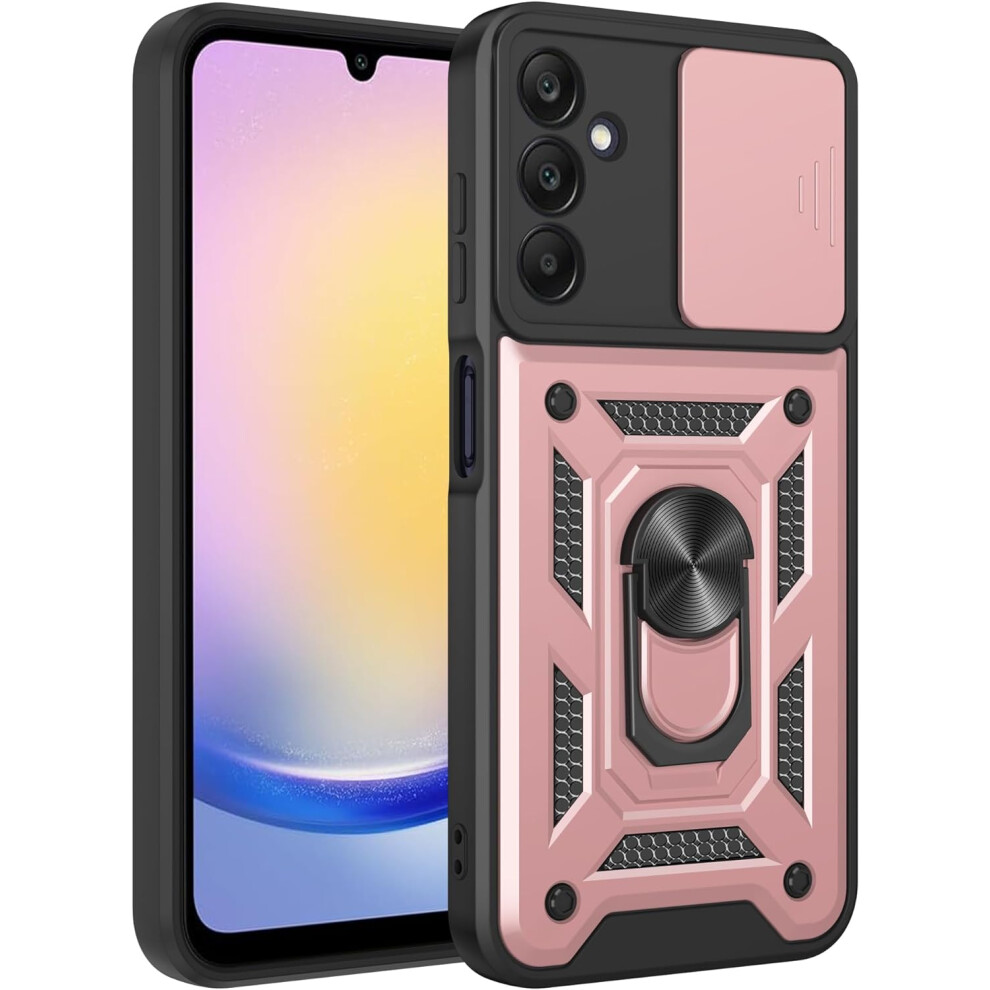 (Rose Gold) Samsung Galaxy A25 Dual Layer Shockproof Phone Cover Not,Specified 5056298020249