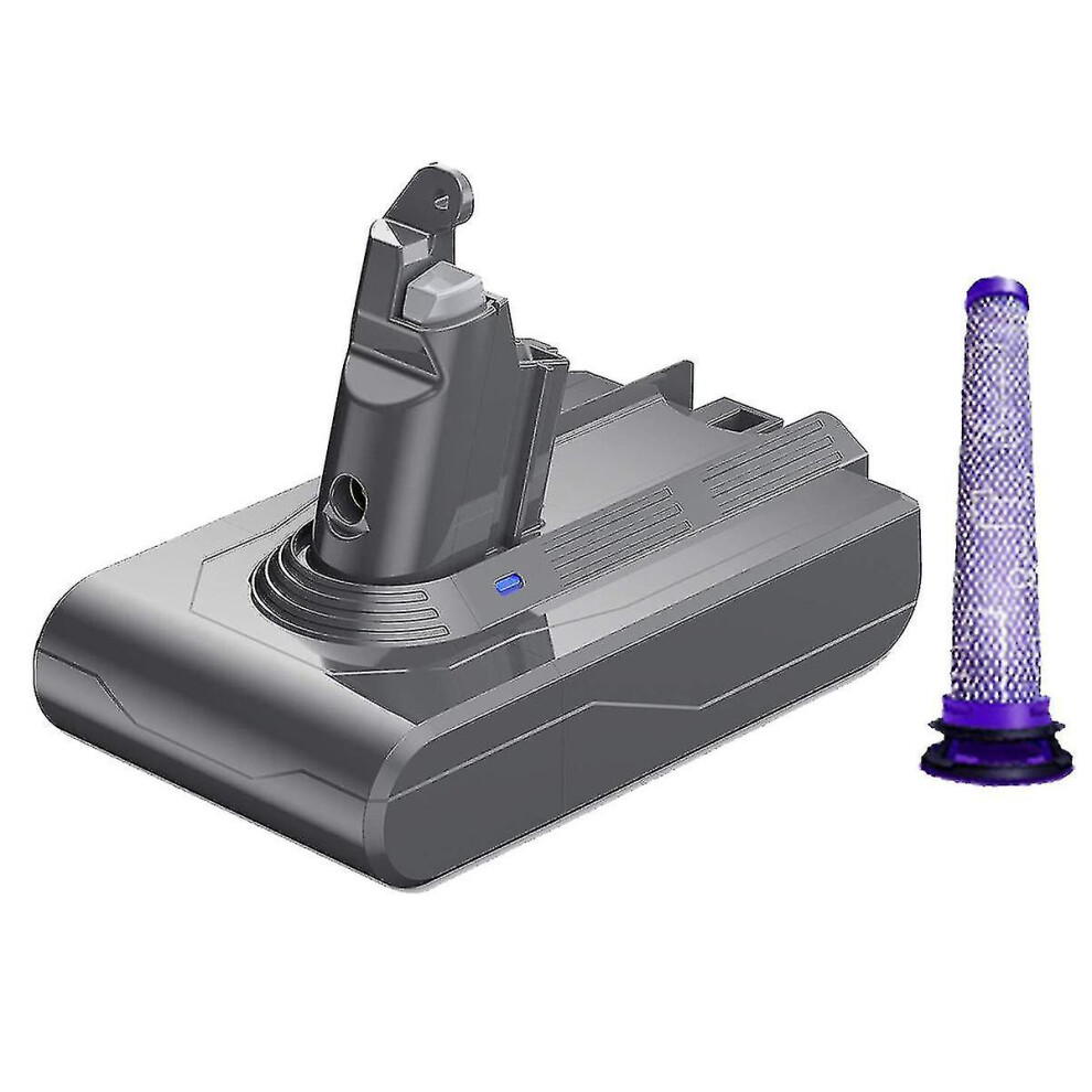 21.6V Replace V6 Dc62 Battery Pre-Filter Compatible V6 Sv04 Sv03 Dc58 Dc59 Dc61 Dc74 Animal Dc72 Series Vacuum-D Dark