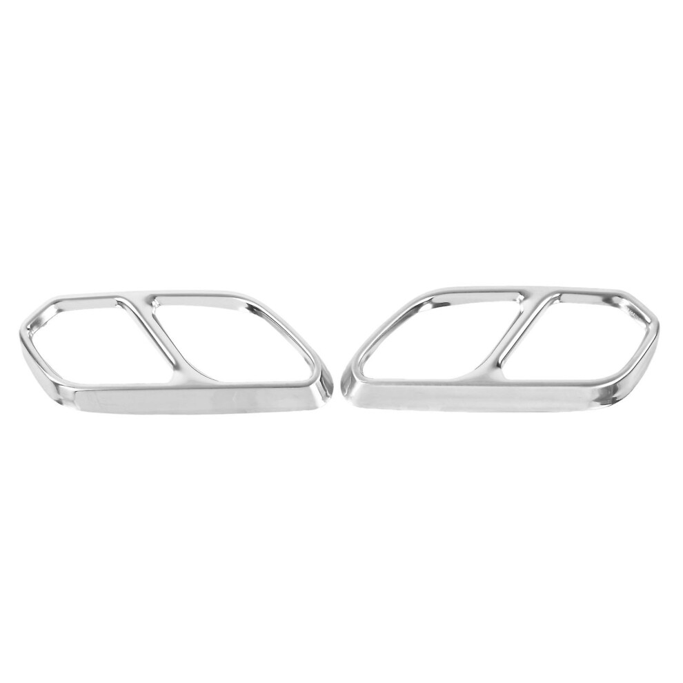 Car Quad Exhaust Tip Protective Trim Stainless Steel Replacement Repair Maintenancechrome