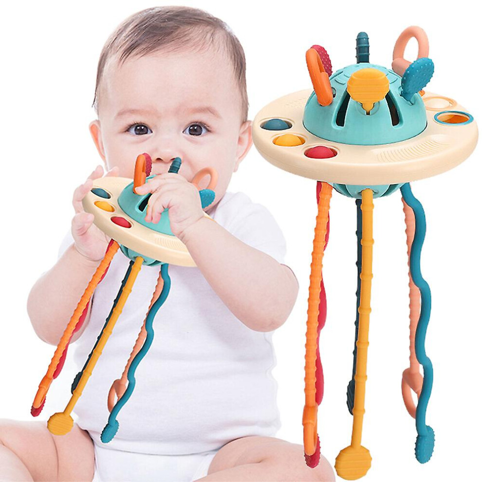 Ufo Pull String Activity Sensory Toy Baby Gifts