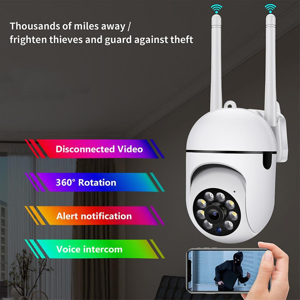 V380 Wifi Ip Camera Outdoor Security Color Night Vision 2mp Wireless Video Surveillance Zoom