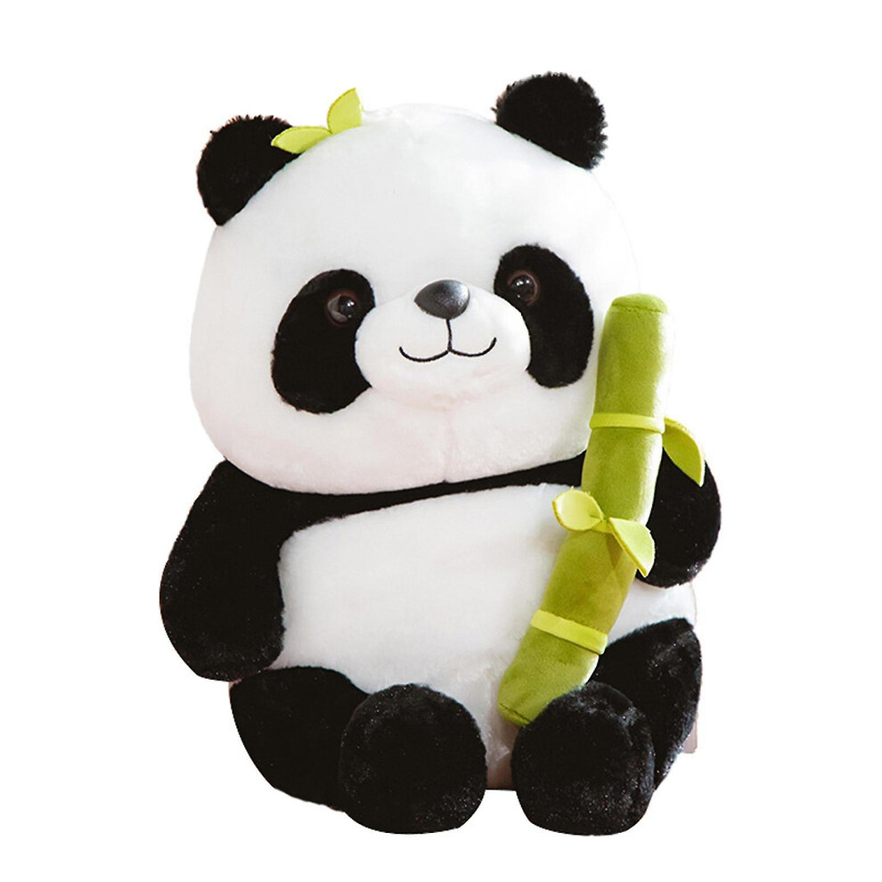 (Panda, 25CM) Simulated Bamboo-tube Panda Doll Comfortable Plush Filling Throw Pillow For Children Boys Girls