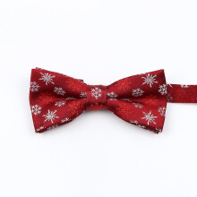 (Kid 6) Mens Christmas Bow Tie High Quality Jacquard Woven Red Blue Parent Child Bowtie Set Festival Theme Santa Claus Cravat Accessory
