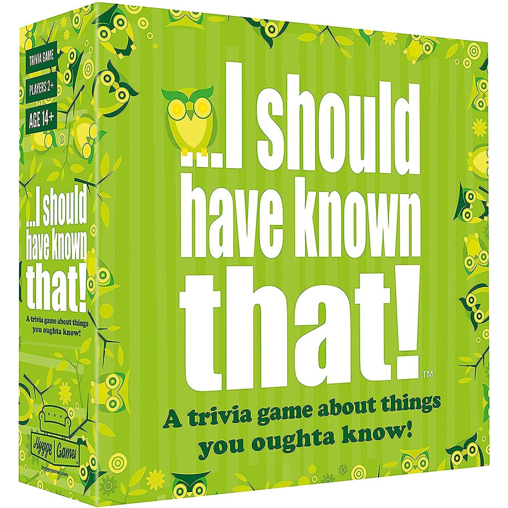 I Should Have Known That! Trivia Game Green