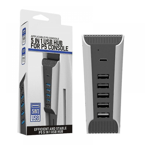 Ps5 Usb Hub, Ps5 Extension Usb Type C 3.1 High Speed Extender With 4 Usb 2