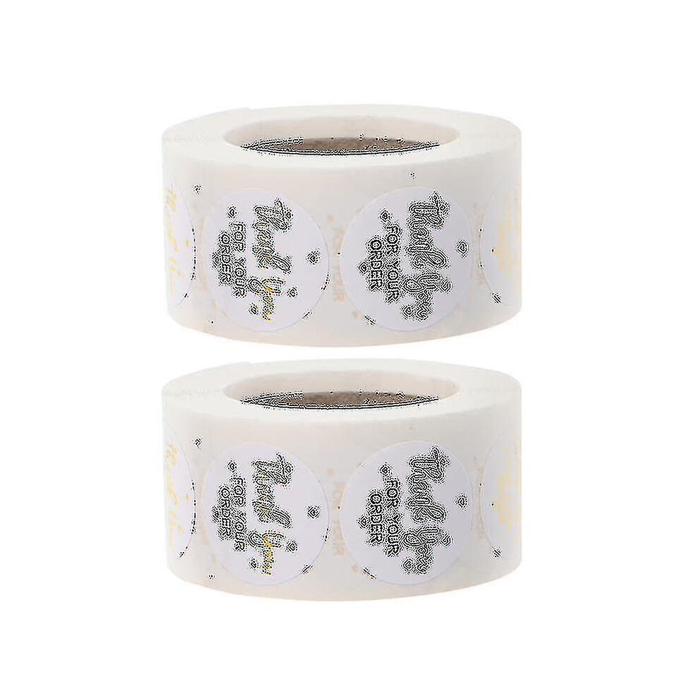 2 Rolls Thank You Letter Decorative Sticker