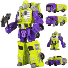 Gorilla Robot Action Figure Magnetically Assembled Robot Toy For Kids All In One Design Transforms In Vehicle, Animal, Robot Includes Battle Axe(go