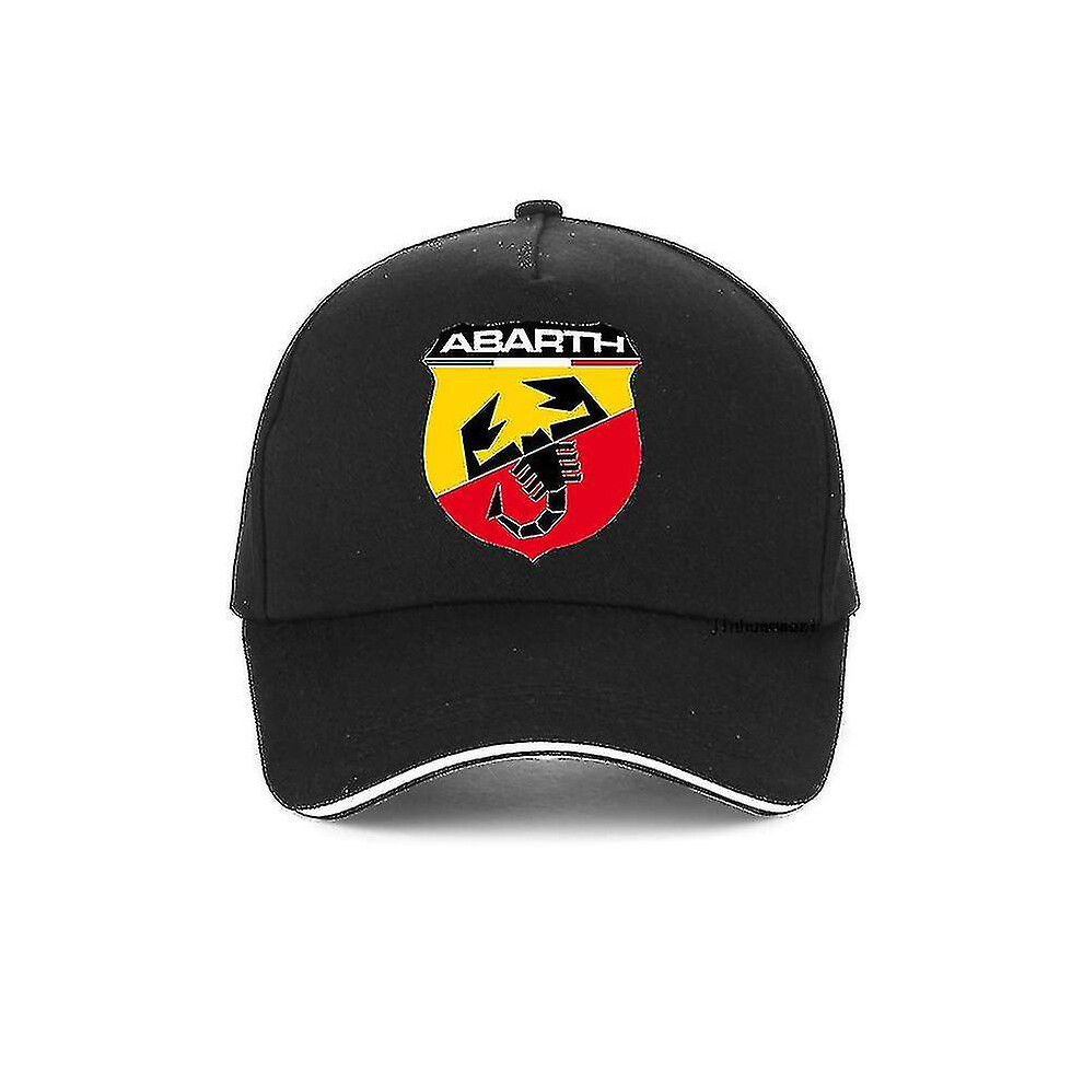 Alg New Summer For Man And Woman Abarth Baseball Cap Fashion Unisex Adjustable Snapback Hat Gorras Bone-colorblack