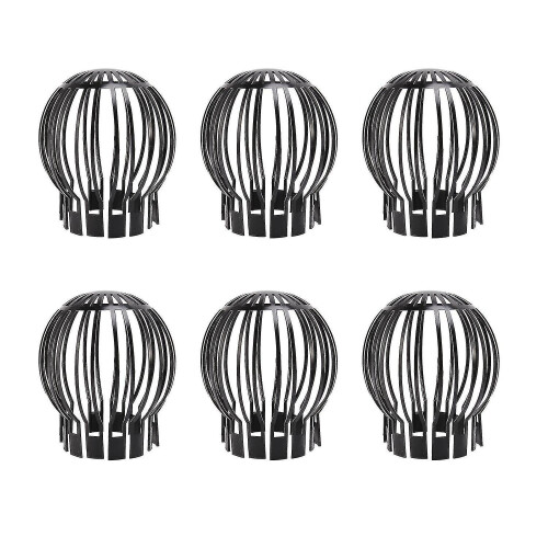 6pcs Gutter Guard Downspouts Filter Strainer Preventing Leaf Debris Branches Roof Moss From Cloggin