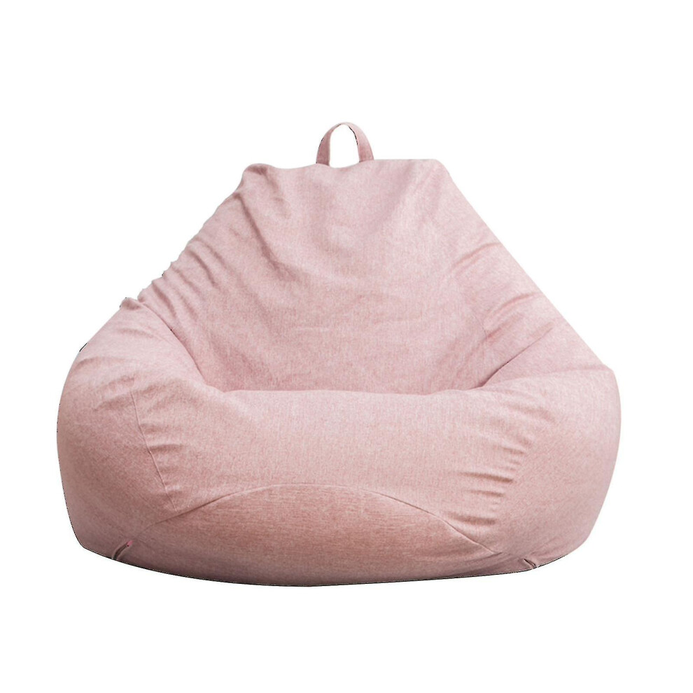 (Pink) 2023 New Hot Adults Children Large Bean Bag Chair Sofa Couch Cover Indoor Lazy Lounger Best Offer-discount 40%