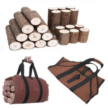 Large Capacity Wood Bag For Firewood, Kindling And Twigs - Wear Resistant Cloth