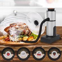 Smoking Gun Cocktail Smoker Kit With Wood Chips, Dome