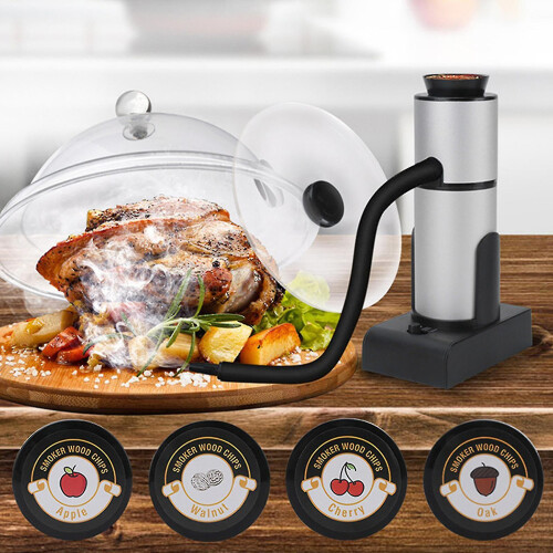 Smoking Gun Cocktail Smoker Kit With Wood Chips, Dome