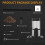Smoking Gun Cocktail Smoker Kit With Wood Chips, Dome 2
