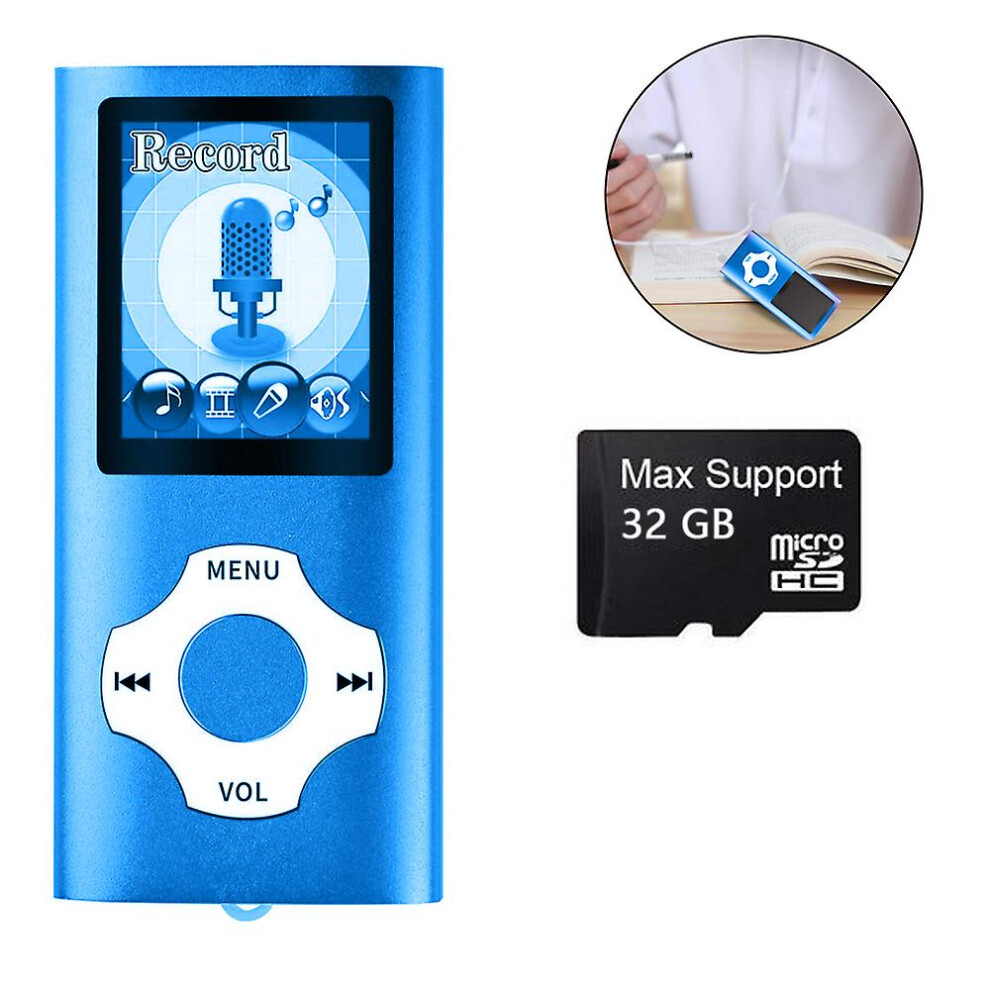 32Gb Mp3 Player, Audio Music Player,Fm Radio, Voice Recorder, E-Book 6909589601445