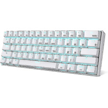 Rk61 60% Wireless Mechanical Gaming Keyboard, Ultra-compact Bluetooth Mechanical Keyboard With 10 Hours Of Battery Life And Blue Switches, Compatible