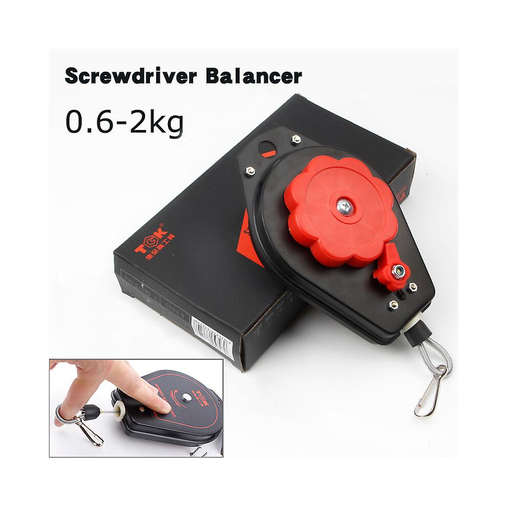 (SC128-ES620 0.6-2KG) Retractable Spring Balancer Hanging Retractable Electric Screwdriver Torque Wrench Hanger Steel Wire Rope Measuring Tool Balance