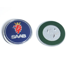 (Front Blue 1PC) 68mm 2 3 Pins Saab Car Front Hood Bonnet Logo Rear Trunk Bumper Badge For Saab 9 3 9 5 9-3 9-5 Saab Emblem Sticker Accessories
