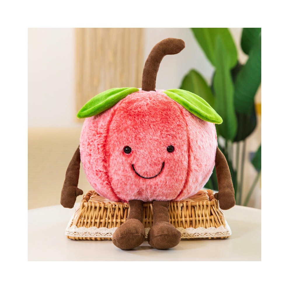 (qinbaobei cherry, 50cm weight 0.4kg) New Cartoon Cherry Expression Plush Pillow Pillow Fruit Watermelon Doll Dolls Wholesale Send Logo