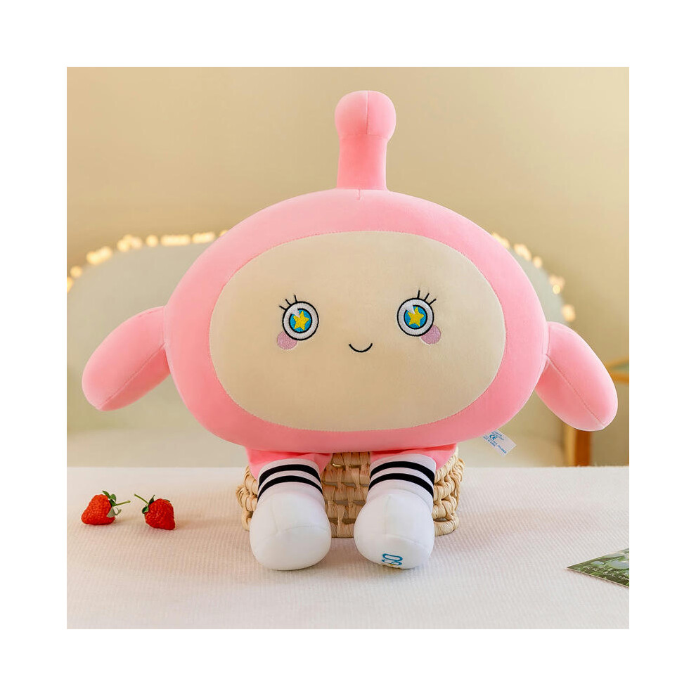 (Pink, 55cm) New Egg Shaped Figurines Queuing Up Plush Toys, Cartoon Dolls, Games, Children's Sleeping Pillows, Birthday Gifts