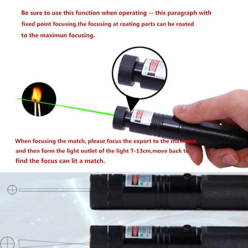 (High Power Laser Pointer Adjustable Focus 303 Green Laser Pointer Light Outdoor Sight) High Power Laser Pointer Adjustable Focus 303 Green Laser Pointer Light Outdoor Sight 1