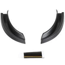 Hardtop Rain Diverter Rail Extension Rain Gutter Accessories For 2018-2022 Wrangler Jl Jt, Black - Sfygv