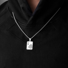 Hard high-grade titanium steel poker necklace