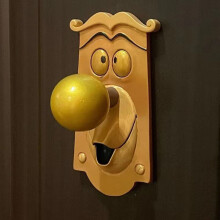 Alice in Wonderland GOLD door knob, working prop COMPLETE SET key door