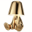 (MR.WHAT) Bedside Touch Control Table Lamp, Golden Decor Thinker Statue LED Table Lamp 1