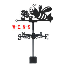 (Bee weathervane-EN) Bee Weather Vane Anti-rust Outdoor Decor Craft Weathervane