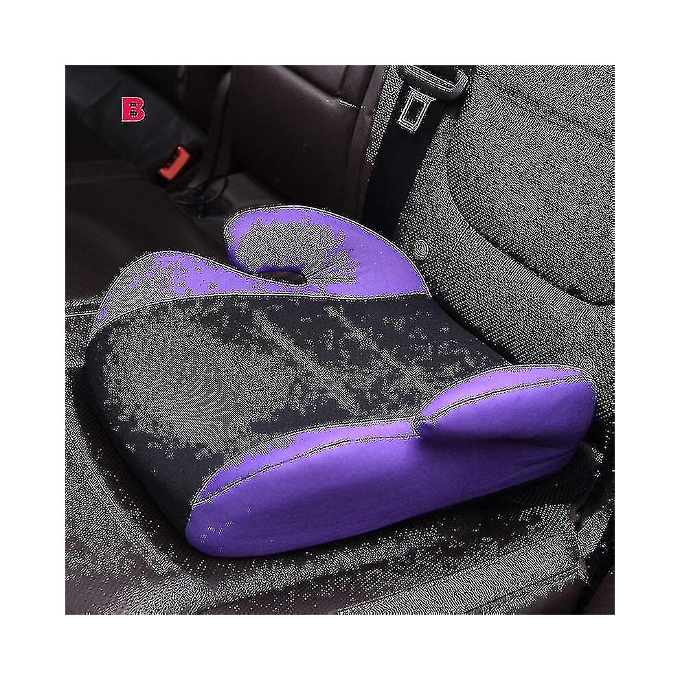 (Purple) Portable Children Safety Car Booster Seats Harness Kids Baby Breathable Knitted