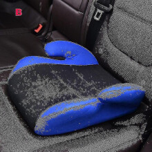 (Blue 1) Portable Children Safety Car Booster Seats Harness Kids Baby Breathable Knitted