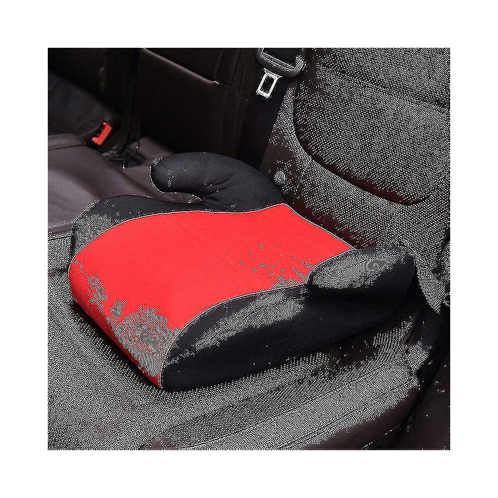 (Red) Portable Children Safety Car Booster Seats Harness Kids Baby Breathable Knitted