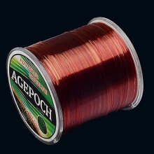 (Wine Red) 8.0# 0.50mm 18.4kg Tension 500m Extra Strong Imported Raw Silk Nylon Fishing Line