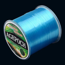 (Blue) 8.0# 0.50mm 18.4kg Tension 500m Extra Strong Imported Raw Silk Nylon Fishing Line