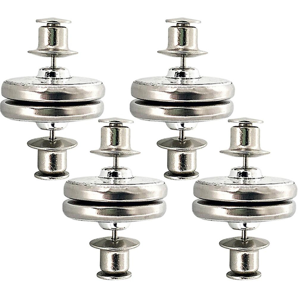 4 Pair Of Universal Curtain Magnets Closure Button Curtain  Magnetic Invisible Holdback Button