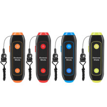 (Orange) Portable Electronic Whistle 3 Modes With Lanyard Handheld Electric For Survival Basketball Referee Teacher Football