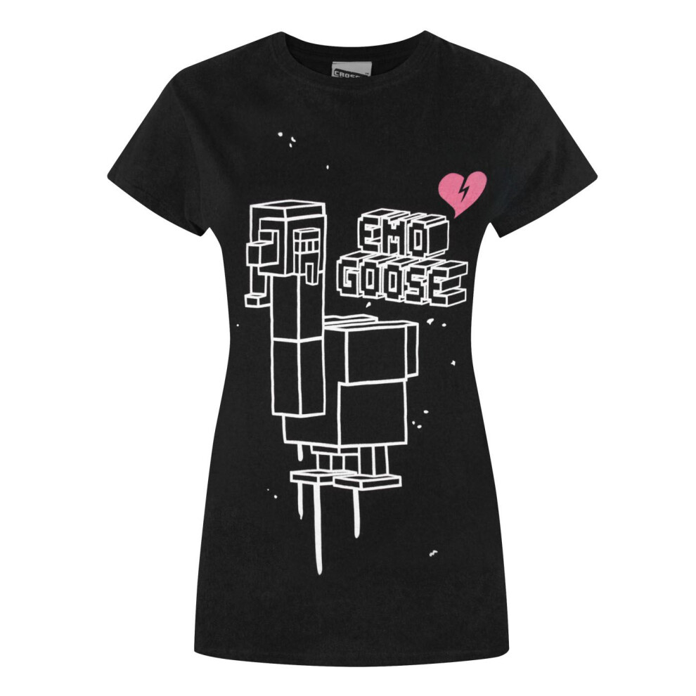 Crossy Road Women's Black (Xx-Large) Short Sleeved T-Shirt ( )