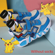 (Pikachu*D, 28 insole 17.6cm) Pets Pixie Children's Cartoon Sneakers Fashion Animation Boys And Girls Sports Shoes Students Casual Running Shoes Breathable Light