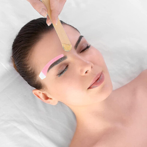 (100pcs) Eyebrows Wax Strips Face Eyebrow Shaper Wax Strips Cold Waxing Strip For Eyebrow 1