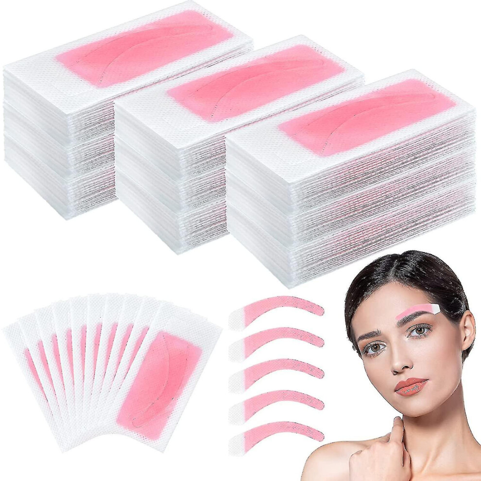 (100pcs) Eyebrows Wax Strips Face Eyebrow Shaper Wax Strips Cold Waxing Strip For Eyebrow