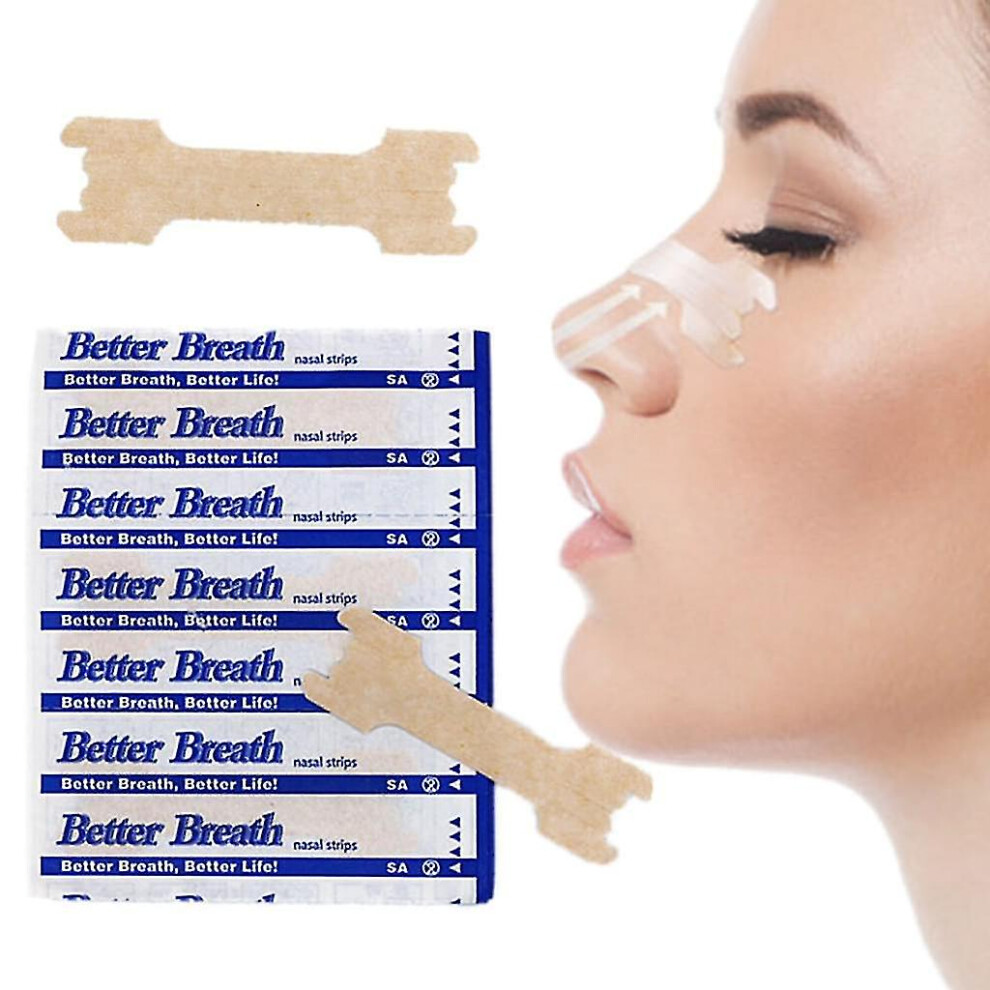 Pack Of 100 Better Breath Nasal Plasters Against Snoring, Nasal Strips Discount