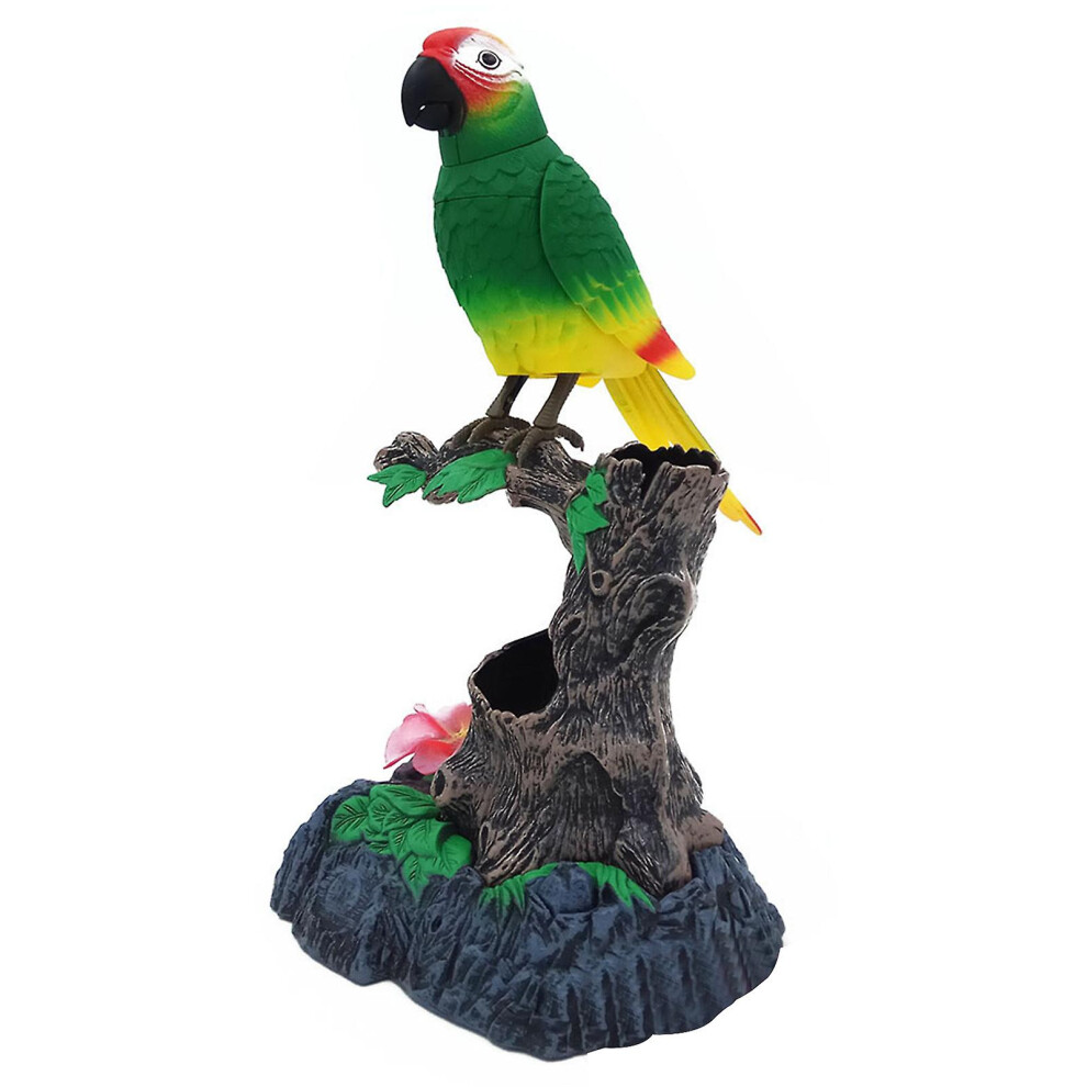 (505H) Talking Parrot Toy,moving Beak And Tail