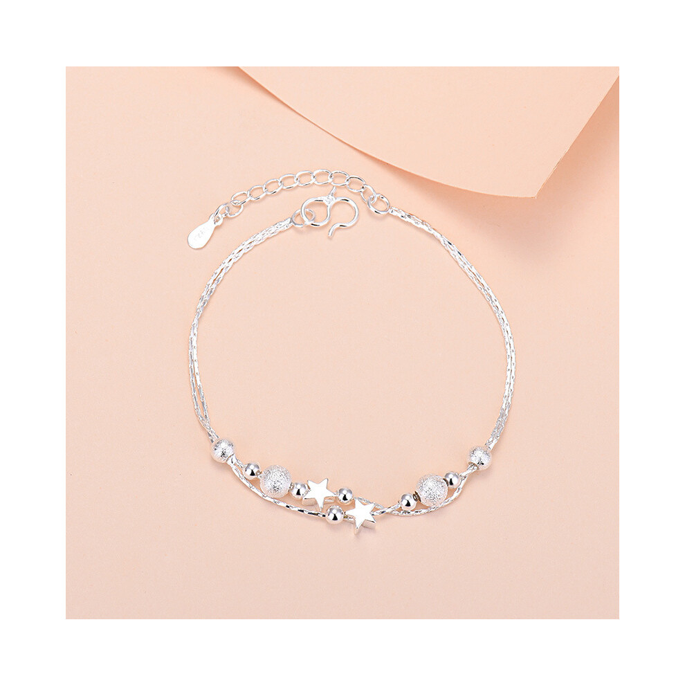 Women's double-layer hand jewelry bracelet