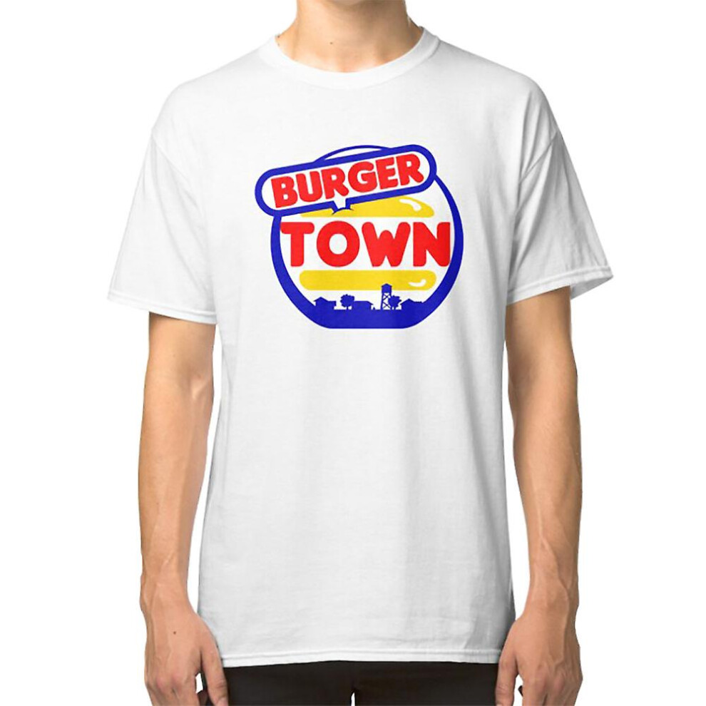 (Xxl) Burger Town T-Shirt Not,Specified