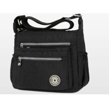 (Black) Shoulder One Crossbody Bag Large Capacity Women Fashion Senior Casual Versatile