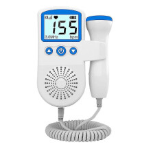 (Blue) Ultrasonic Fetal Doppler Detect Baby Heartbeat Rate Probe Prenatal Monitor