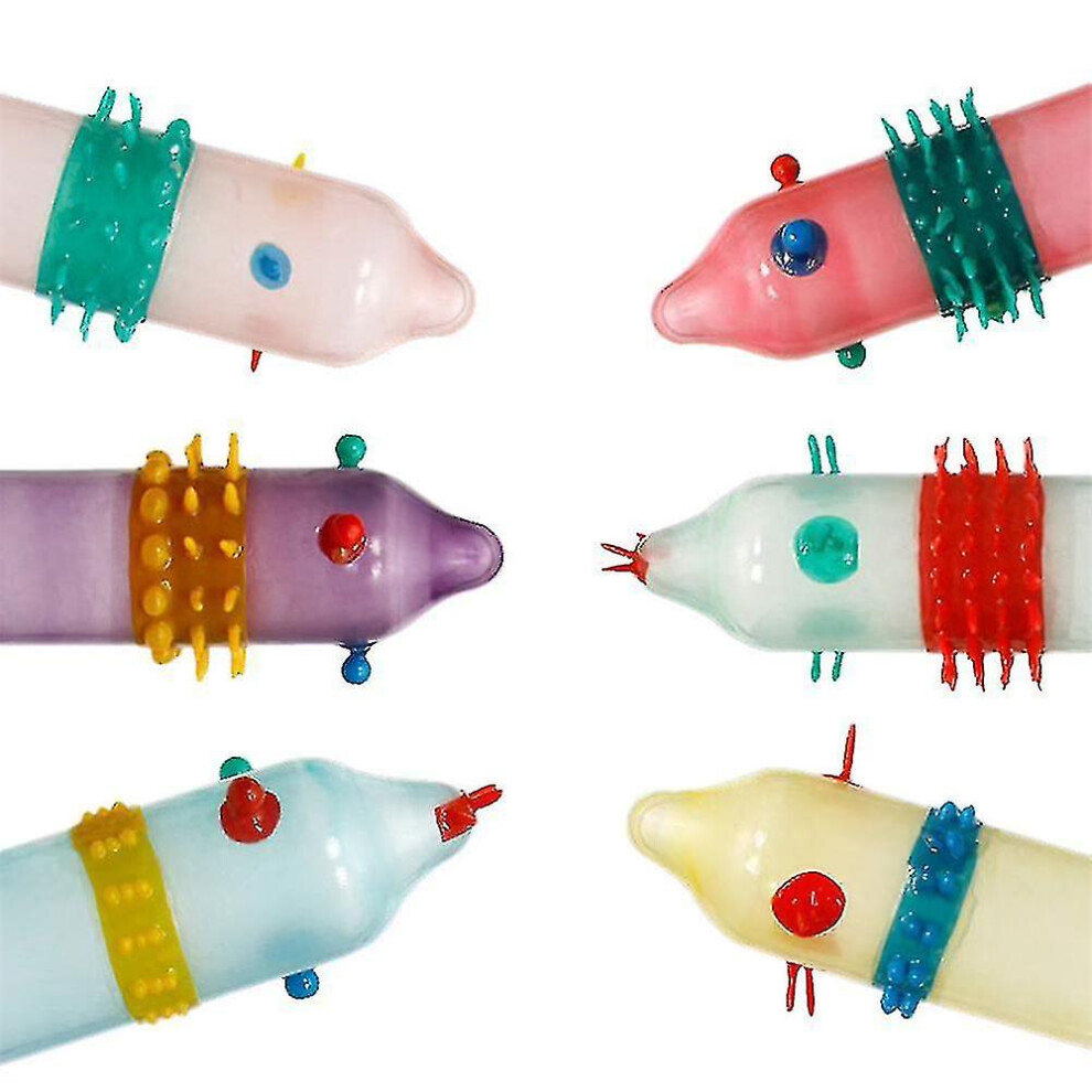6pcs Adult Sex Products Stimulation Condom Special-shaped Fun Condom