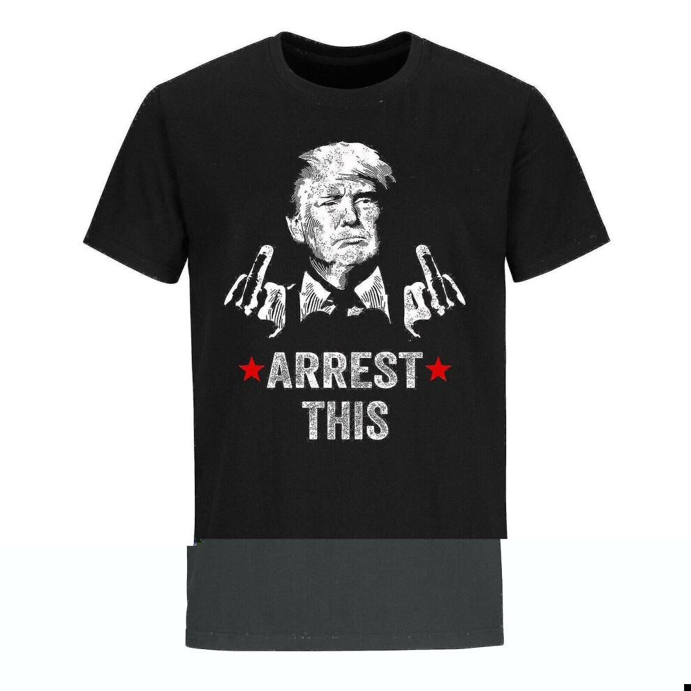(3XL) New Trump 2024 Supporter T-shirt Arrest This Political Satire Funny Shirts S-3xl