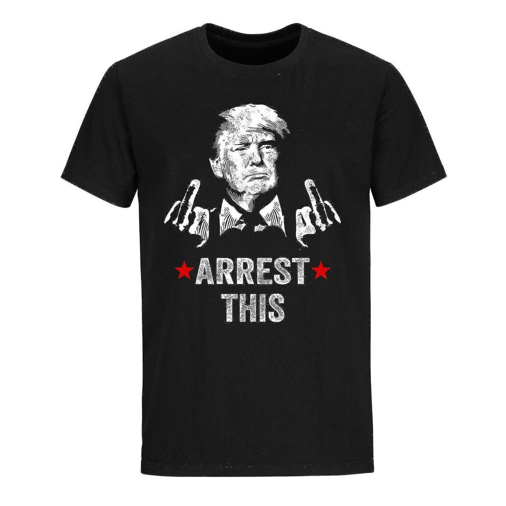 (L) New Trump 2024 Supporter T-shirt Arrest This Political Satire Funny Shirts S-3xl